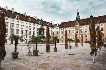 Hofburg Wien während des COVID-19 Lockdowns