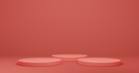 3D rendering of a Mock up podium for product presentation, abstract minimal concept, Showcase, geometric background, Product Presentation, can be used for commercial advertising