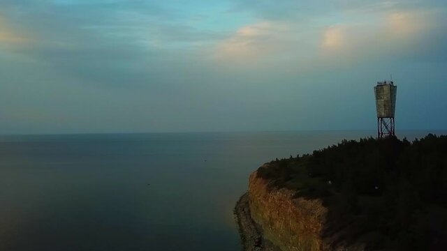 Saare County, panga pank before sunset