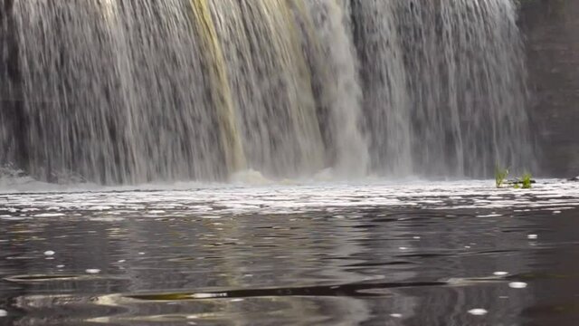 Water bubbles generated from J&auml;gala Waterfall