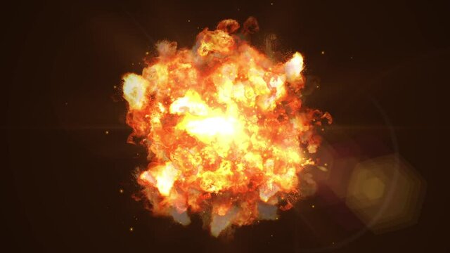 explosion shine fire particle loop animation
