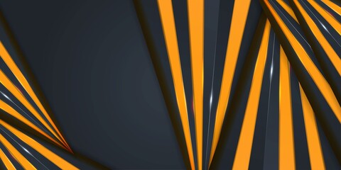 abstract 3d background with yellow paper layer