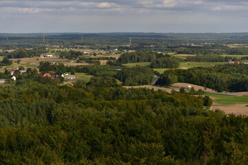 Fototapeta na wymiar Landscape of the Kaszuby countryside, Poland.