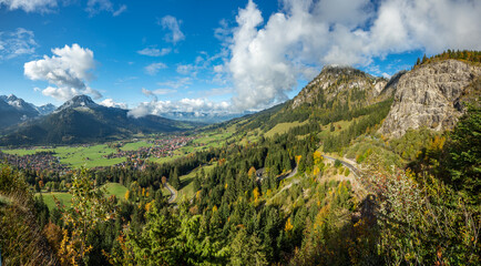 Allgäu im sonnigen Herbst, Bad Hindelang