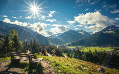 Allgäu im sonnigen Herbst, Bad Hindelang