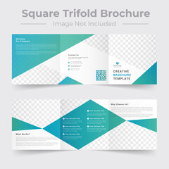 Square Trifold Business Brochure Template