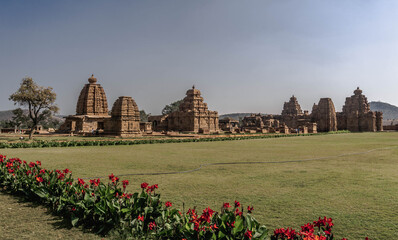 architectural complex in Pattadakal of the 8th century, the climax in the development of the Hindu...