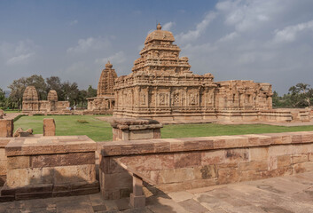 architectural complex in Pattadakal of the 8th century, the climax in the development of the Hindu style of Wesar in temple architecture