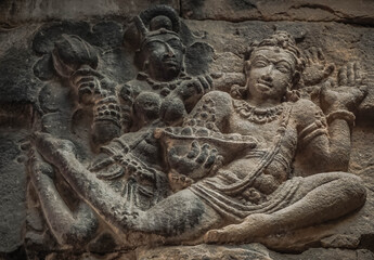 architectural complex in Pattadakal of the 8th century, the climax in the development of the Hindu style of Wesar in temple architecture