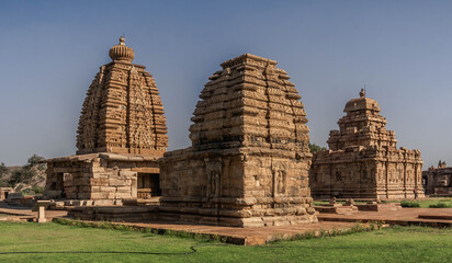 architectural complex in Pattadakal of the 8th century, the climax in the development of the Hindu style of Wesar in temple architecture