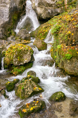 Obraz premium Waterfalls and Slopes. Myra Falls in Lower Austria.
