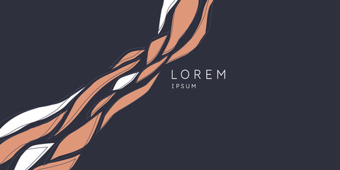 A composition with abstract elements in a popular style. Background for your design. Poster for a blog and website.