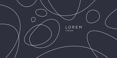 Trendy abstract background. Composition of amorphous forms and lines.