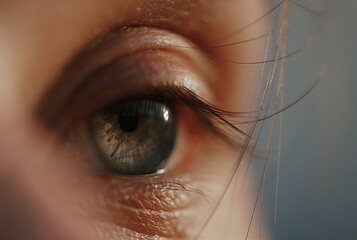 close up of eye