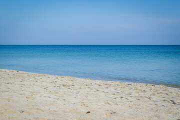 Fototapeta na wymiar Wave on the sand beach background