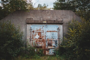 abandoned bunker among foliage in labrador