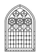 Stained glass window activity page