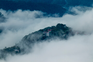 Fototapeta premium Various views of Shimla in monsoon