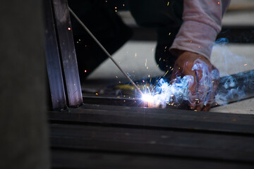 Welding steel
