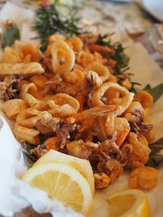 Fritto misto, pesce fritto