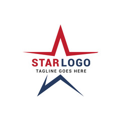 Star american logo icon vector template.