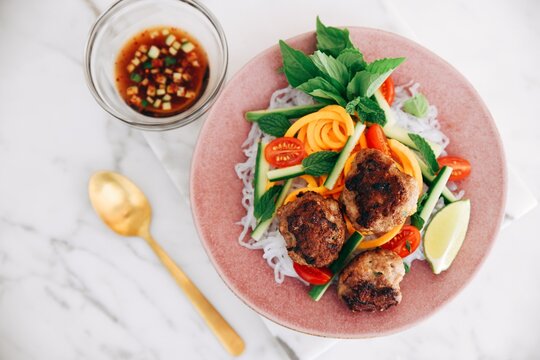 korean pork meatballs