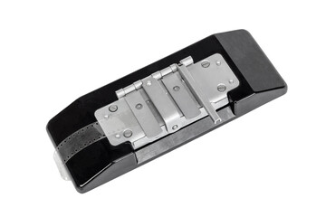 Manual device for cutting and gluing the film