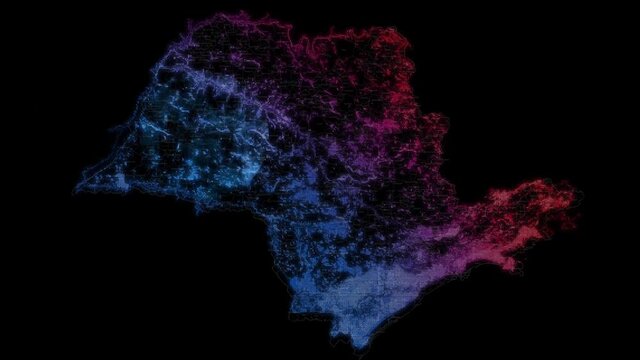 Mapa do Estado de S&atilde;o Paulo