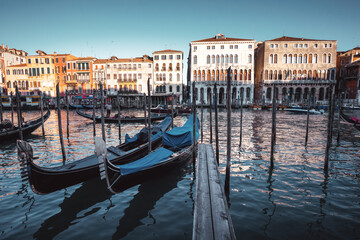 Fototapeta premium gondolas in Venice, Italy.