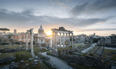 Obraz na płótnie Canvas Roman Forum in Rome, Italy