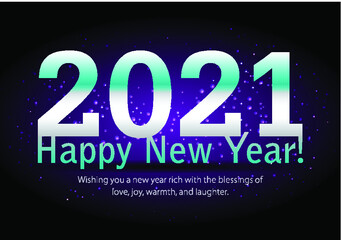 Happy New Year 2021, clean and nice new year design. Wish you all the best as always in this coming new year.