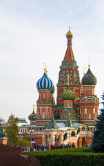 Fototapeta na wymiar St Basil`s cathedral on Red Square, Moscow, Russian Federation