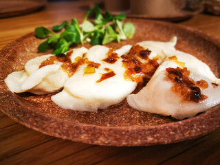Traditional Polish dumplings - pierogi, polish food