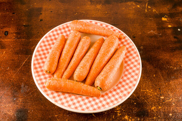 Close up of fresh carrots