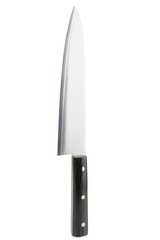 New unused chef knife isolated on white