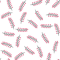 Seamless vector floral pattern. Flowers background for design, fabric, textile, cover, wrapping etc. Beautiful botanic flowers field bouquet.