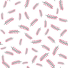 Seamless vector floral pattern. Flowers background for design, fabric, textile, cover, wrapping etc. Beautiful botanic flowers field bouquet.