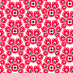 Seamless vector floral pattern. Flowers background for design, fabric, textile, cover, wrapping etc. Beautiful botanic flowers field bouquet.