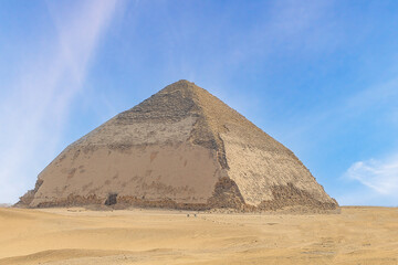 Fototapeta na wymiar The Bent pyramid at Dahshur, Cairo, Egypt