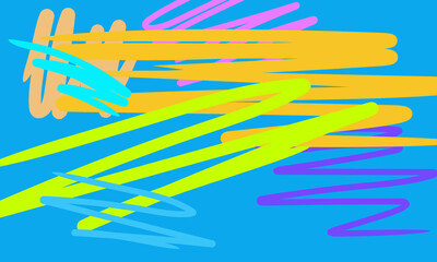 Obraz na płótnie Canvas Colorful abstract form on blue background.