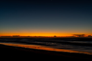 Fototapeta na wymiar Dawn at the Beach - Landscape Orientation