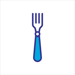 Fork icon, vector design trendy