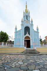 blue church