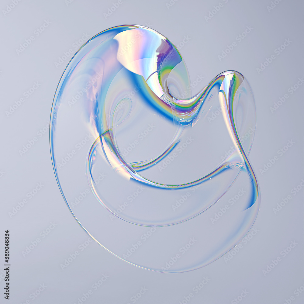 Poster abstract fluid liquid shapes, holographic spectral gradient texture, modern colorful art background 