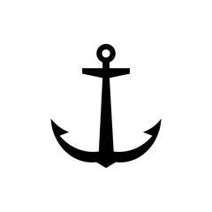 Anchor icon for graphic and web design isolated on white background