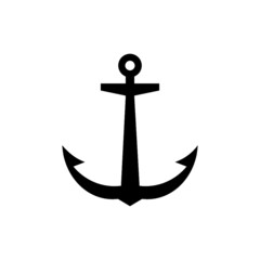 Anchor icon for graphic and web design isolated on white background