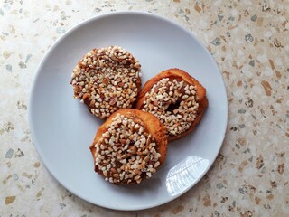 cookies on a white plate