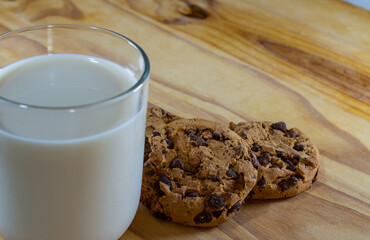 Chocolate Chip Cookies and Milk