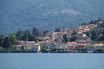 Fototapeta na wymiar Blick auf Torno am Lago di Como