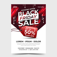 Black Friday Sale Abstract Poster Template